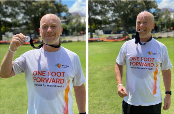 瑞技澳洲團隊的Robert Keegan參與Black Dog Institute的 “One Foot Forward” 挑戰，協助提倡心理健康議題。
