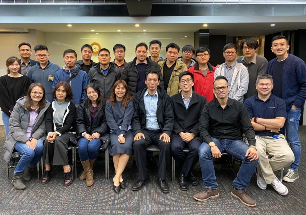 2019年，Tarun（圖中上）與瑞技台灣團隊見面